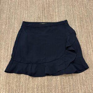 Navy Wrap Mini Skirt Size Small